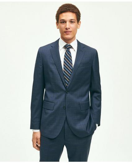 Slim Fit Wool Checked 1818 Suit, image 3