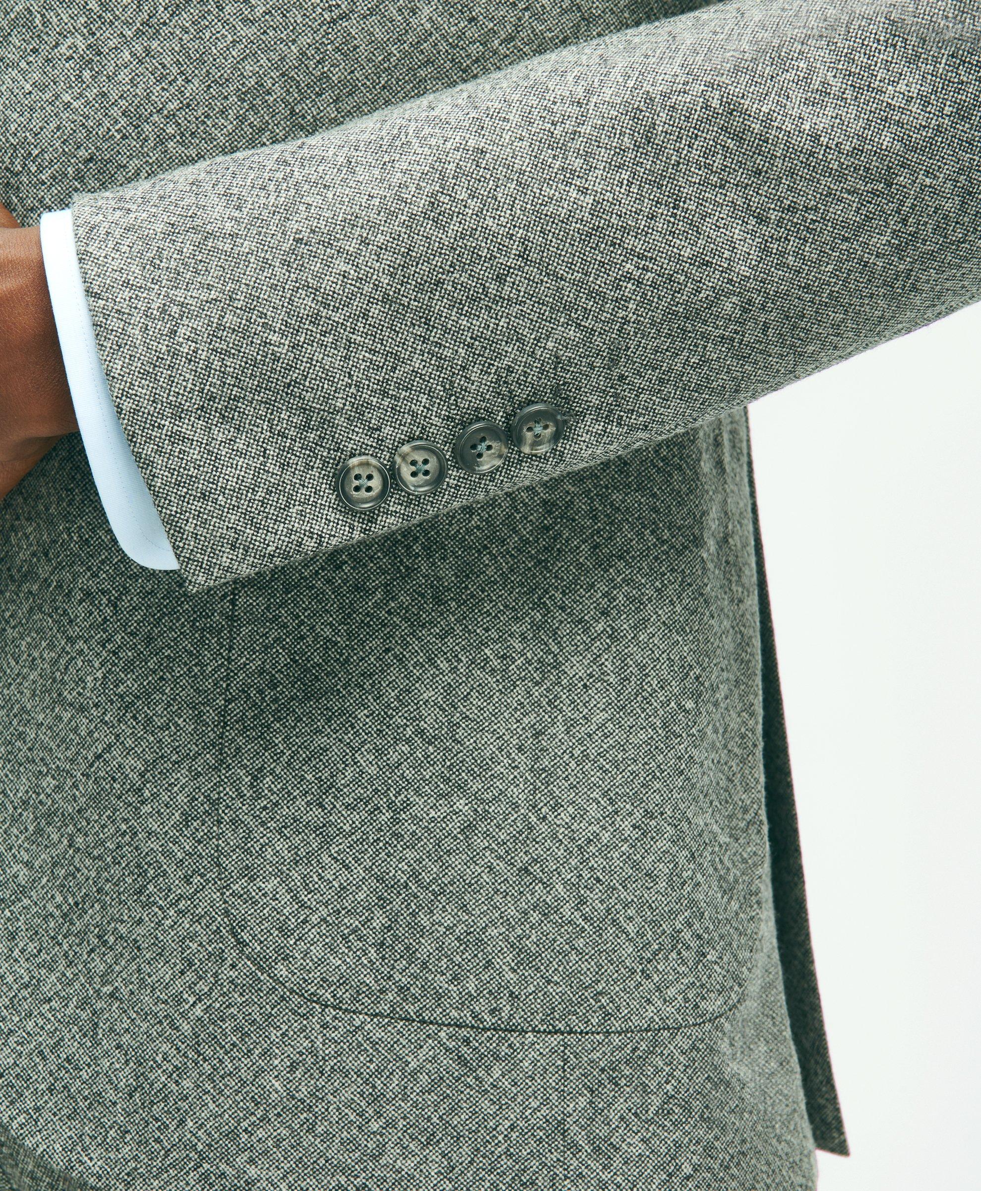 Slim Fit Wool Tweed Suit Pants