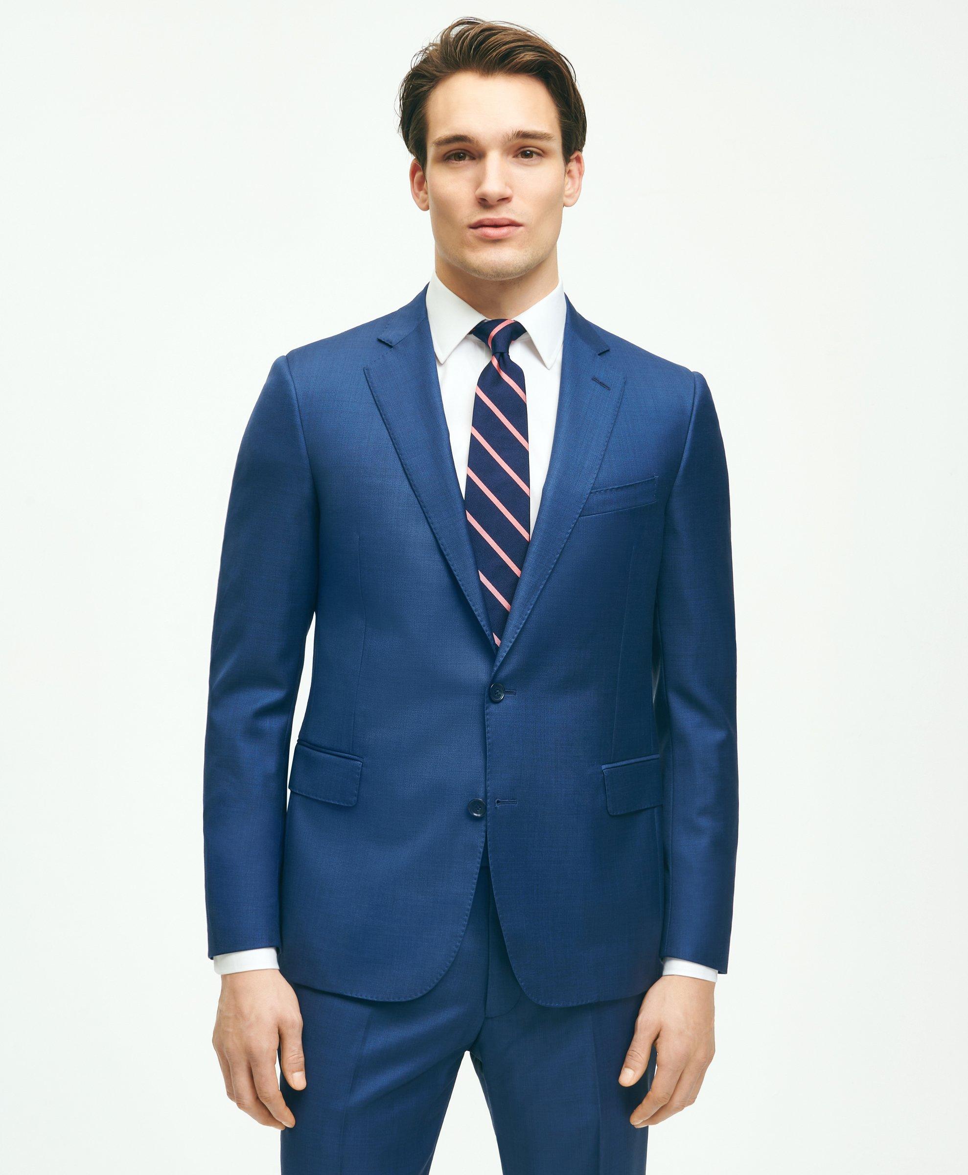 Classic Fit Wool Sharkskin 1818 Suit