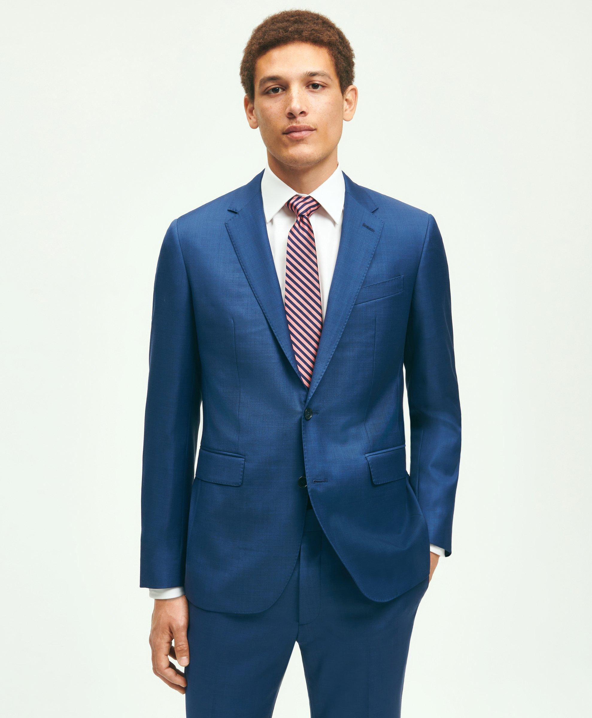 Slim Fit Wool Sharkskin 1818 Suit