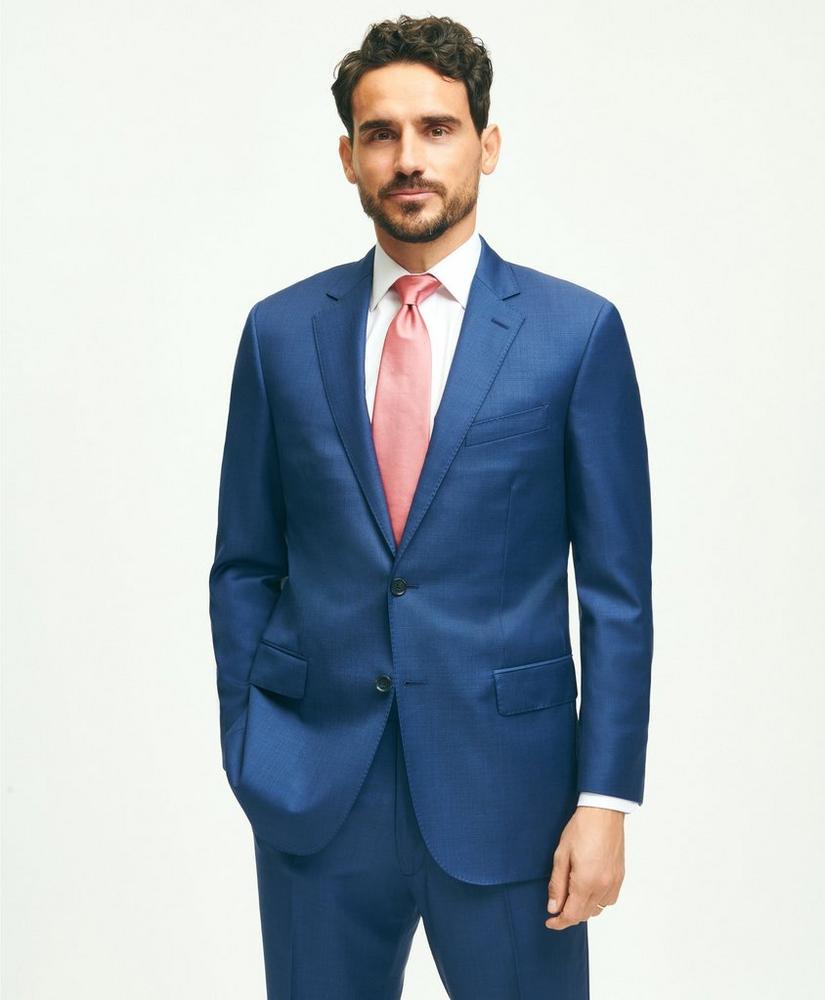 Traditional Fit Wool Sharkskin 1818 Suit, image 1
