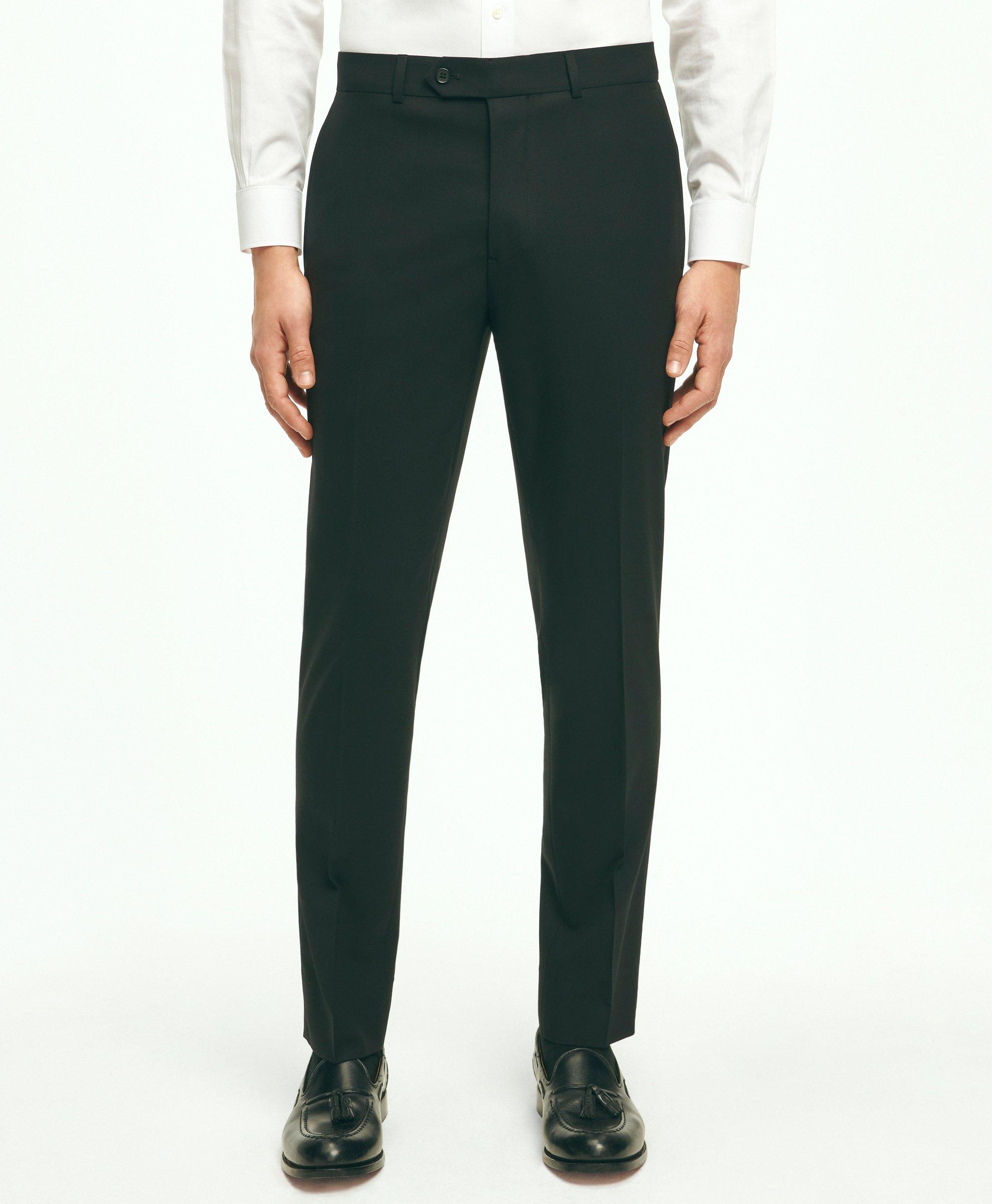 Slim Fit Suit Pants in Black