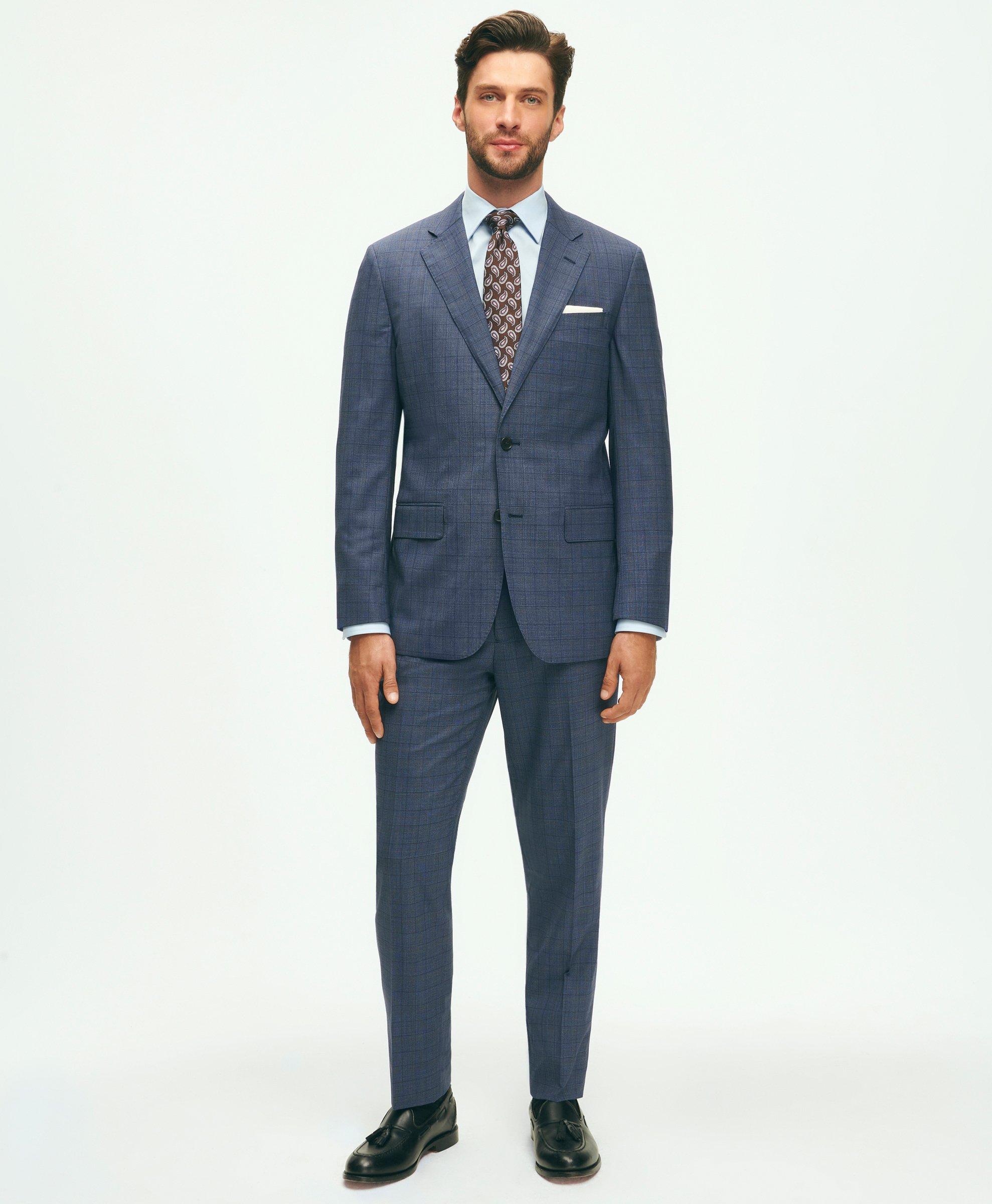 Slim Fit Wool Checked 1818 Suit