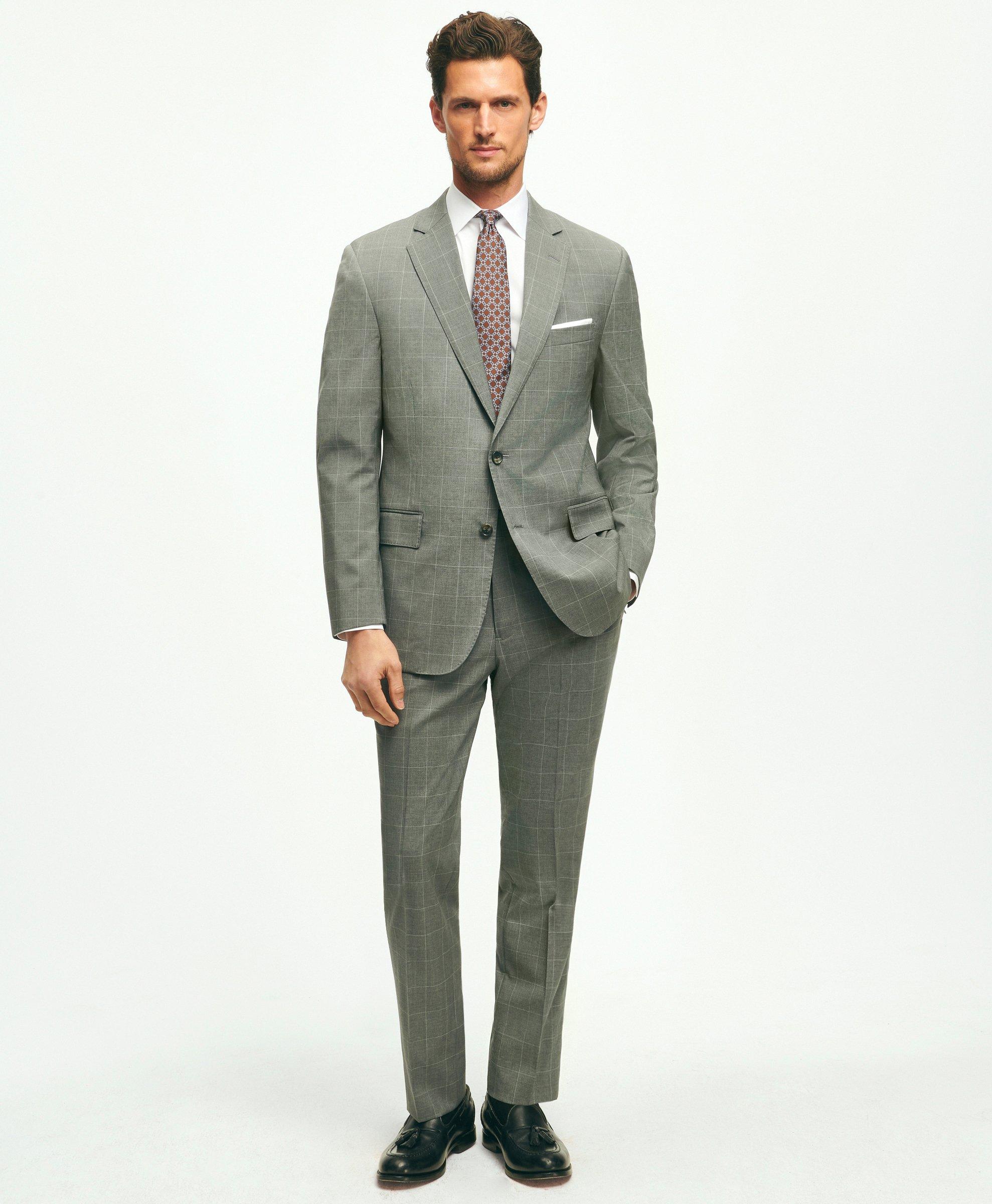 Classic Fit Windowpane 1818 Suit