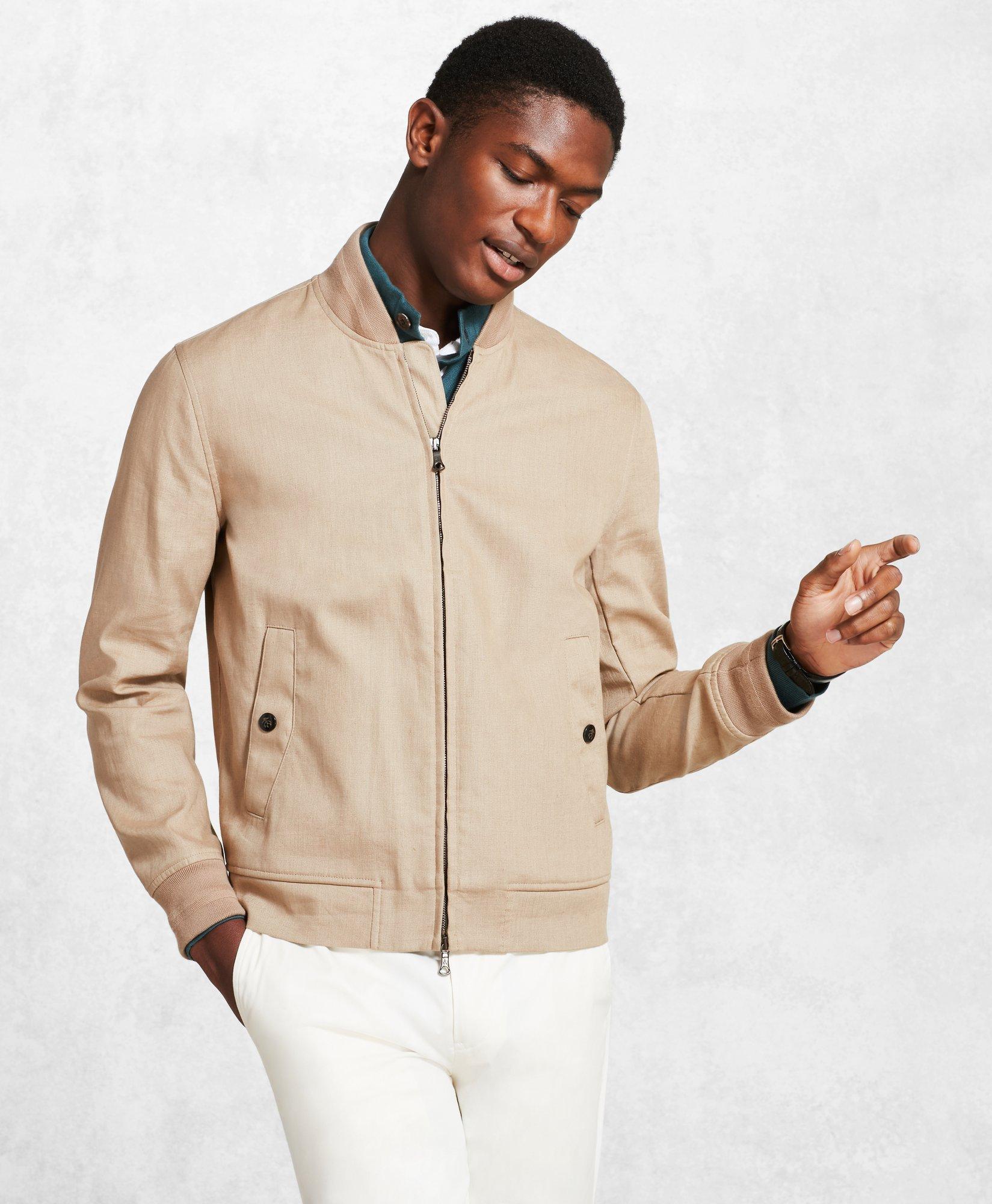 Golden Fleece Linen Bomber