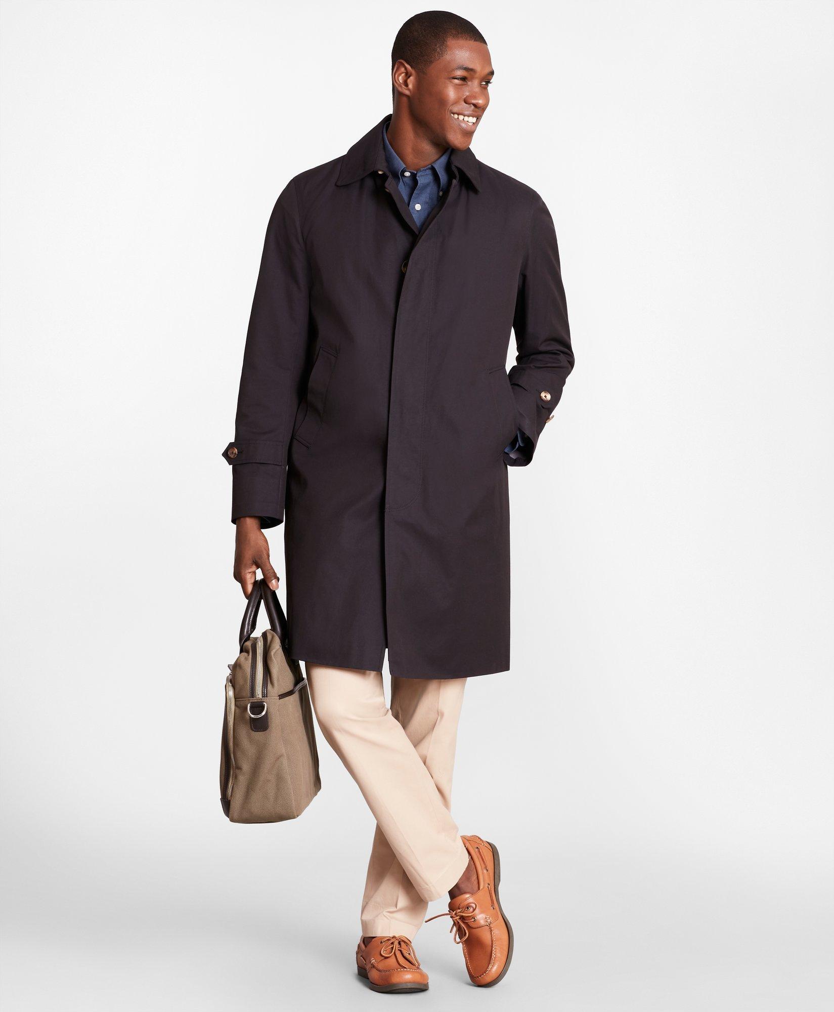 Brooks brothers trench sales coat mens