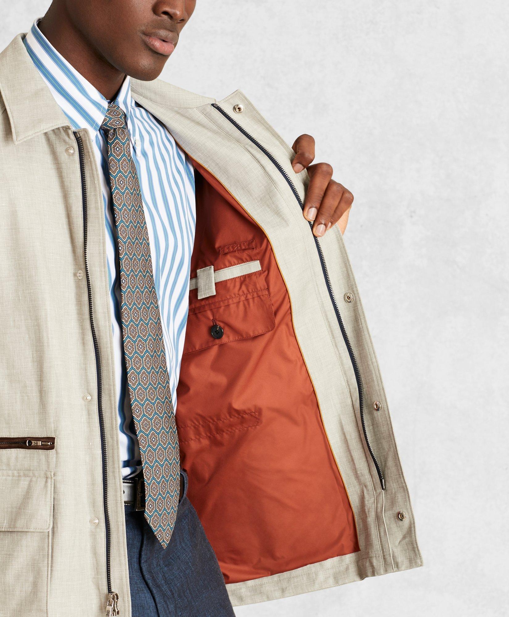 Golden Fleece® Linen-Blend Twill Jacket