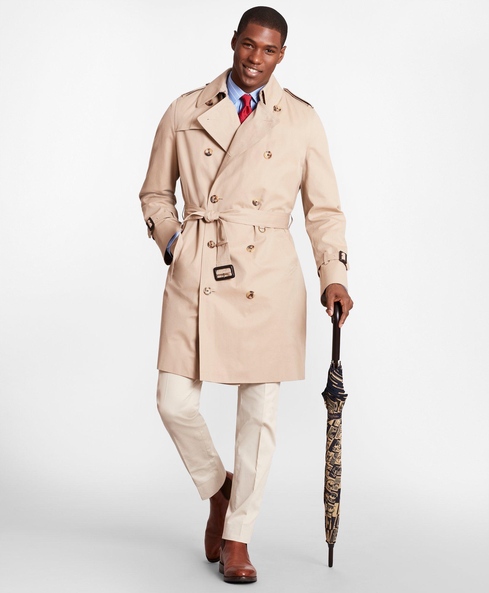 Brooks brothers 2025 trench coat mens