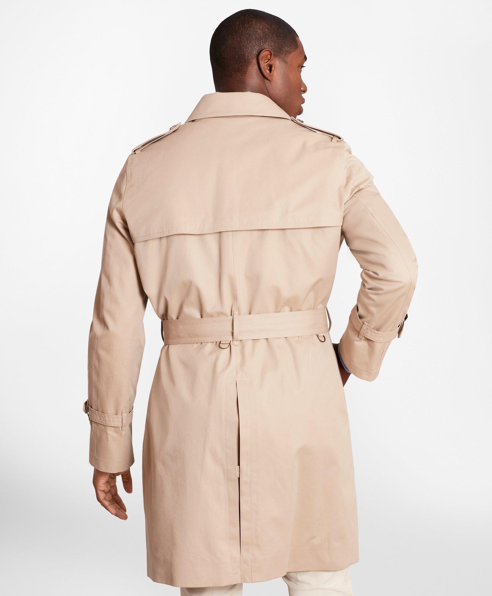 Miluxas Men's Double Breasted Trench Coat