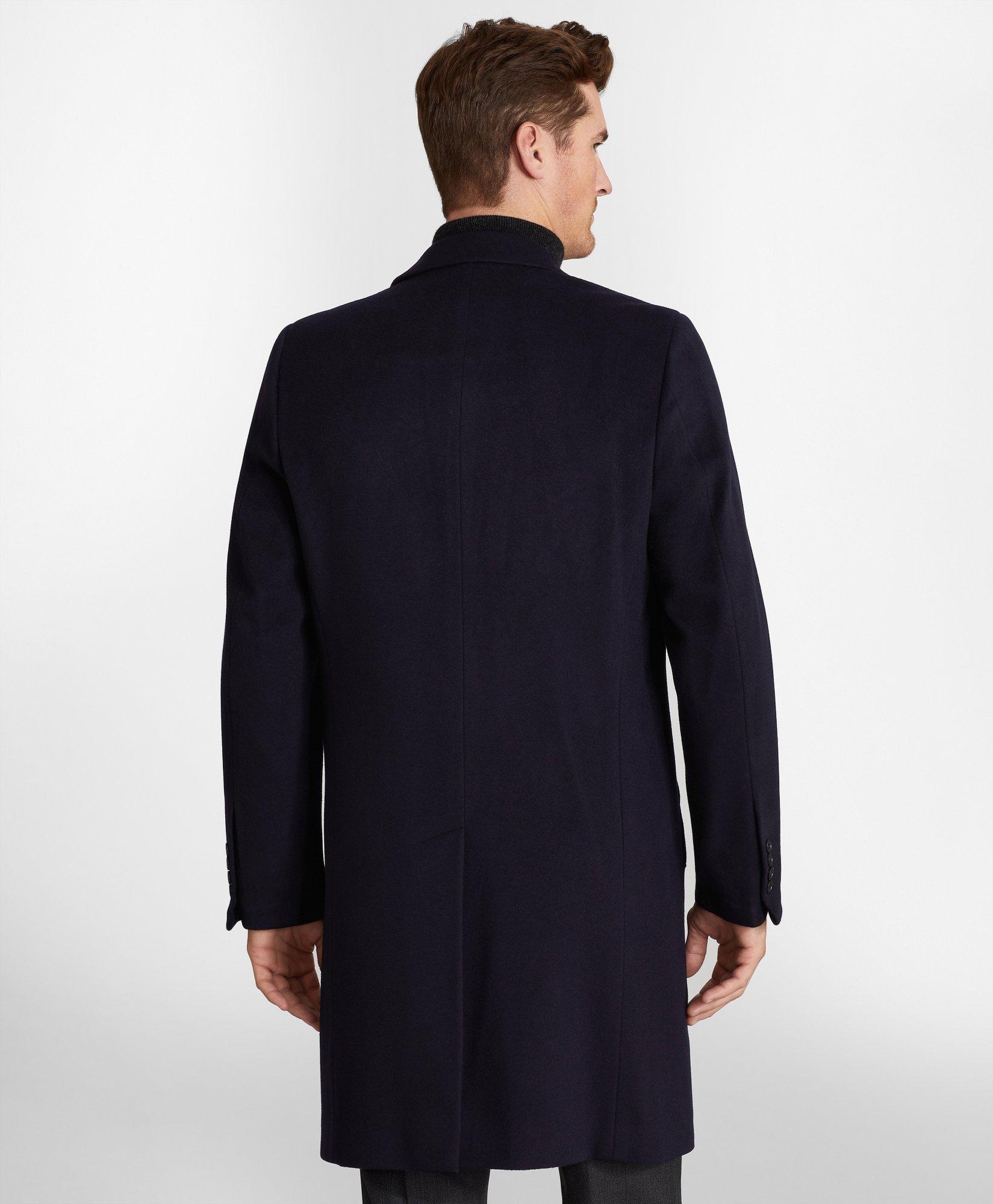 BROOKS BROTHERS soutien collar long coat-