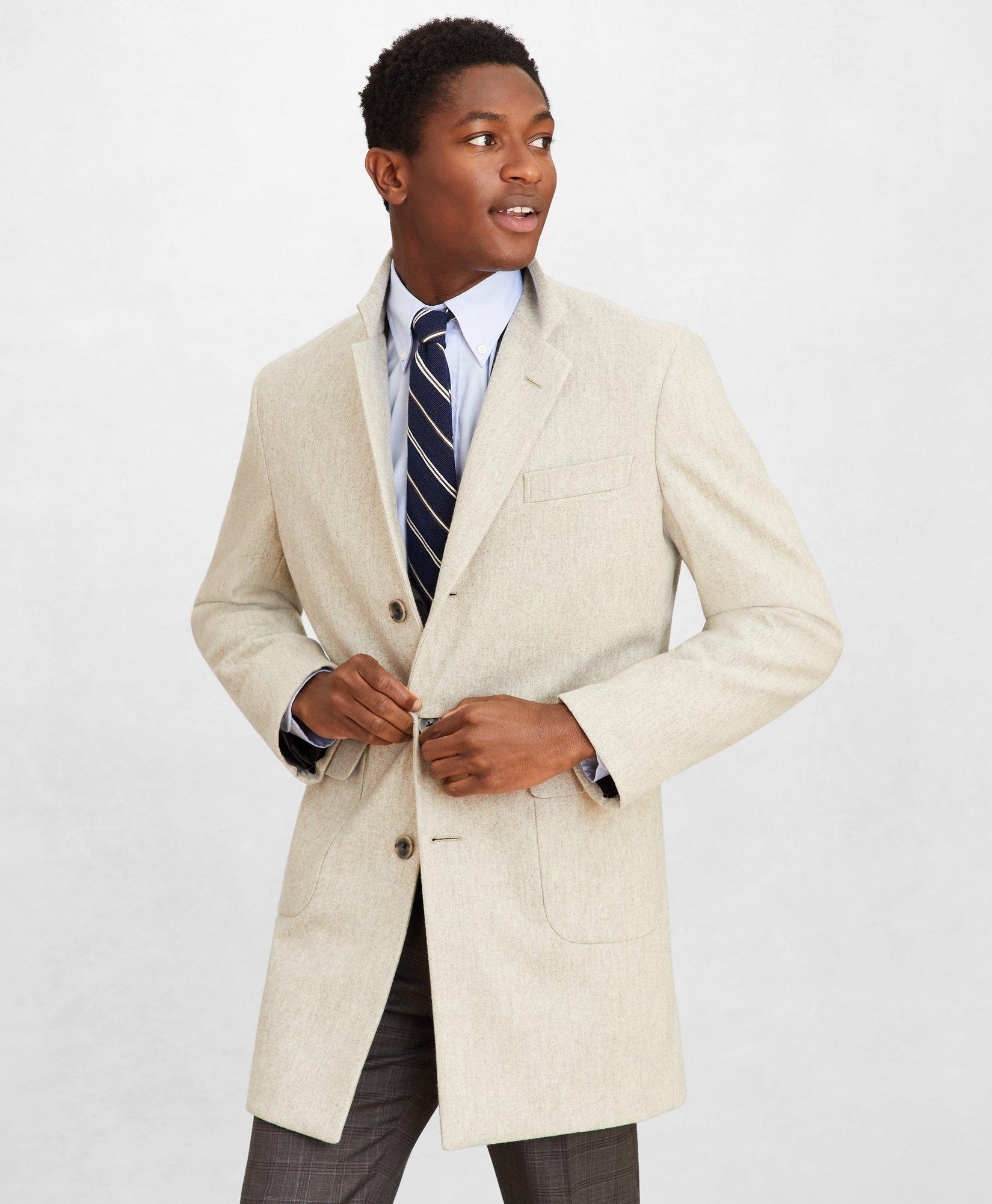 Tan wool clearance topcoat