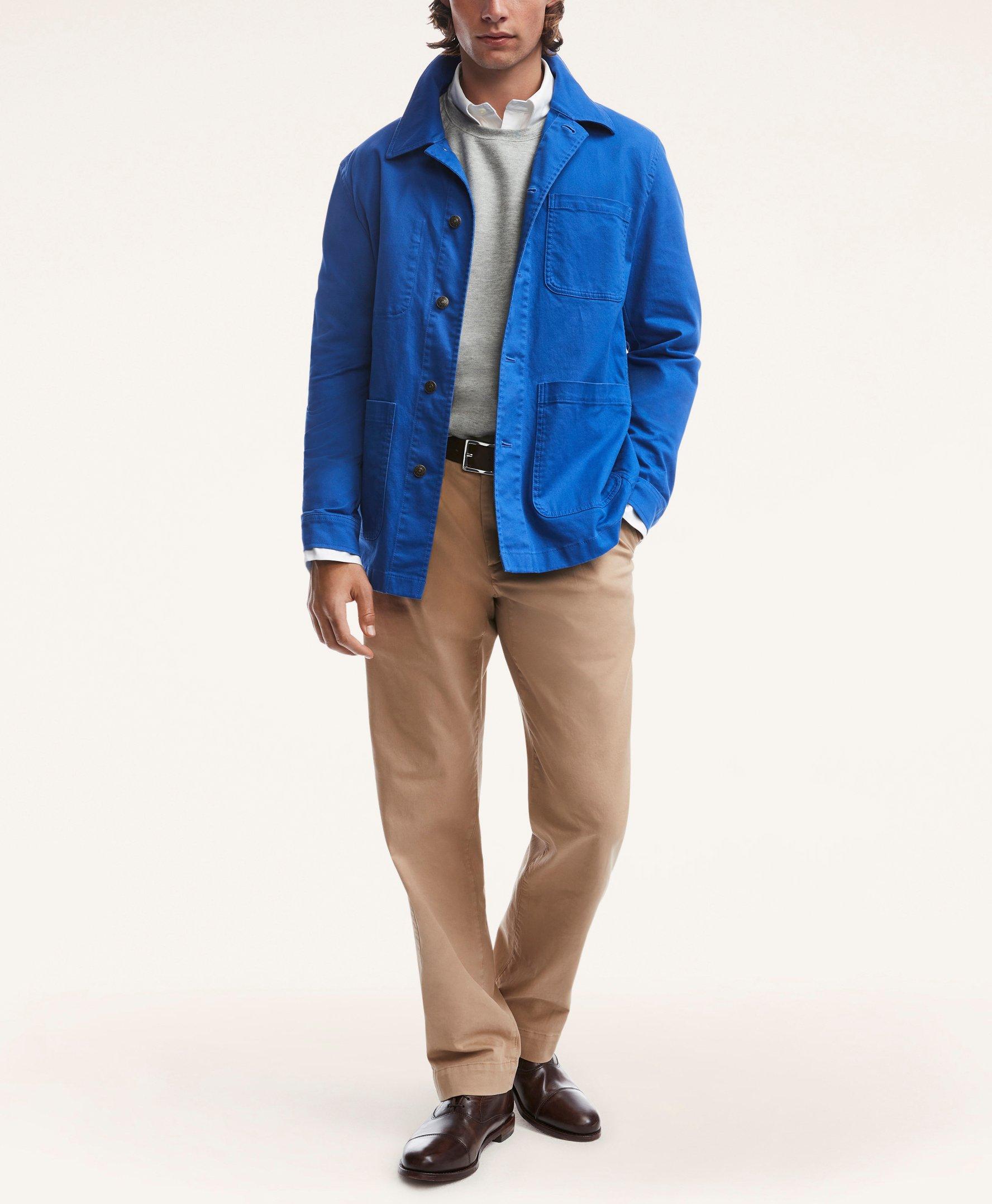 Stretch Cotton Twill Chore Jacket