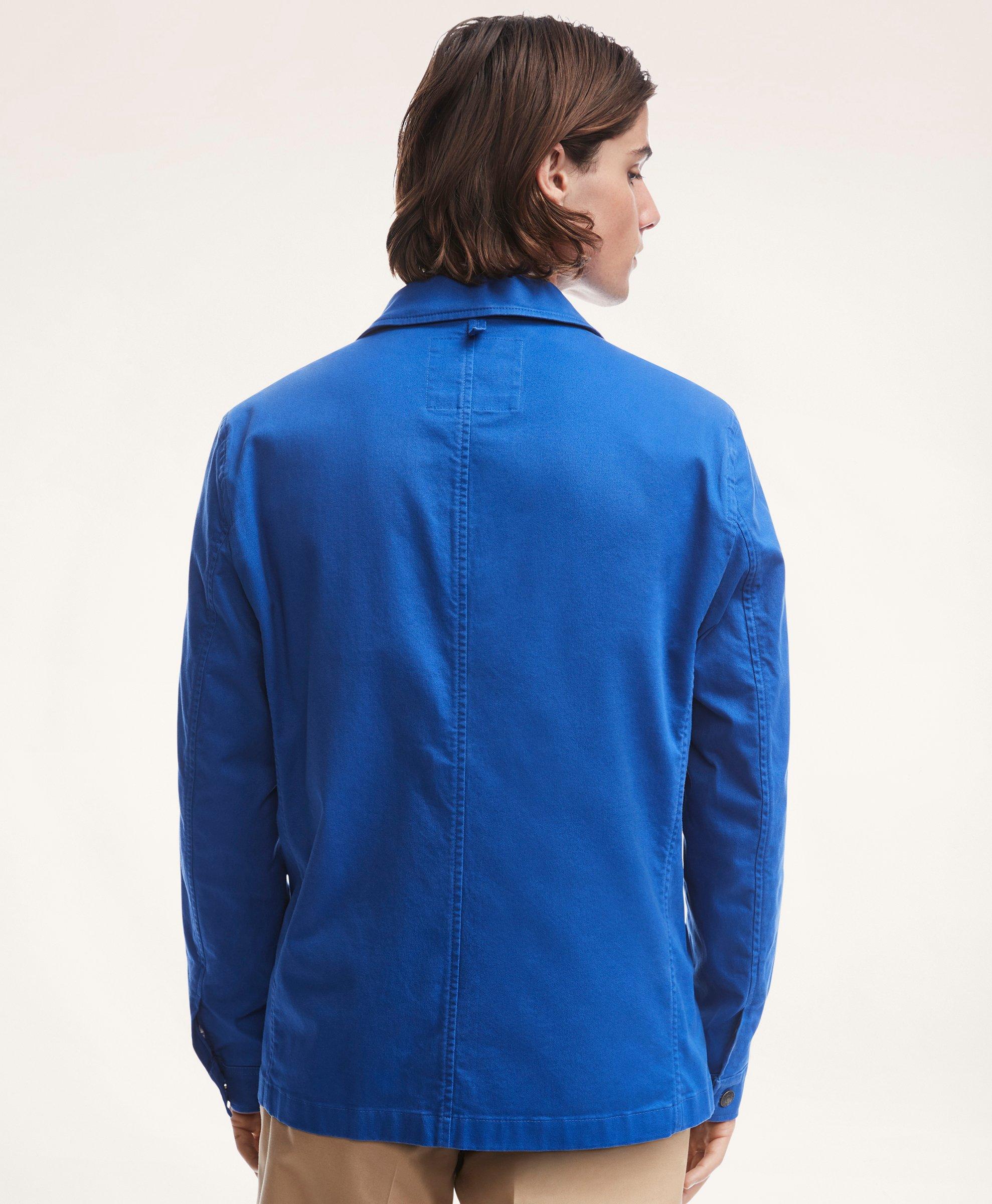 Blue hot sale twill jacket