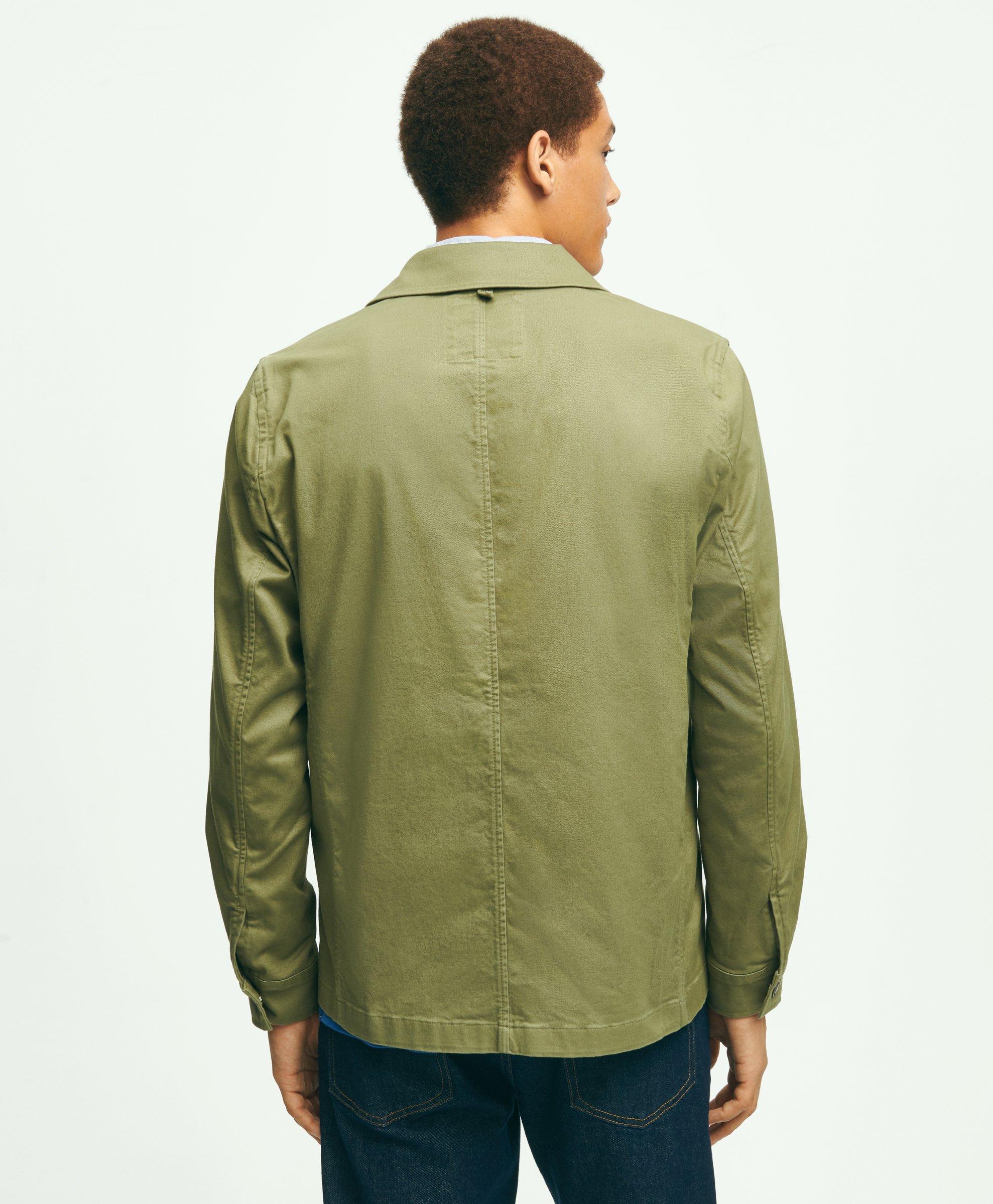 Stretch Cotton Twill Chore Jacket