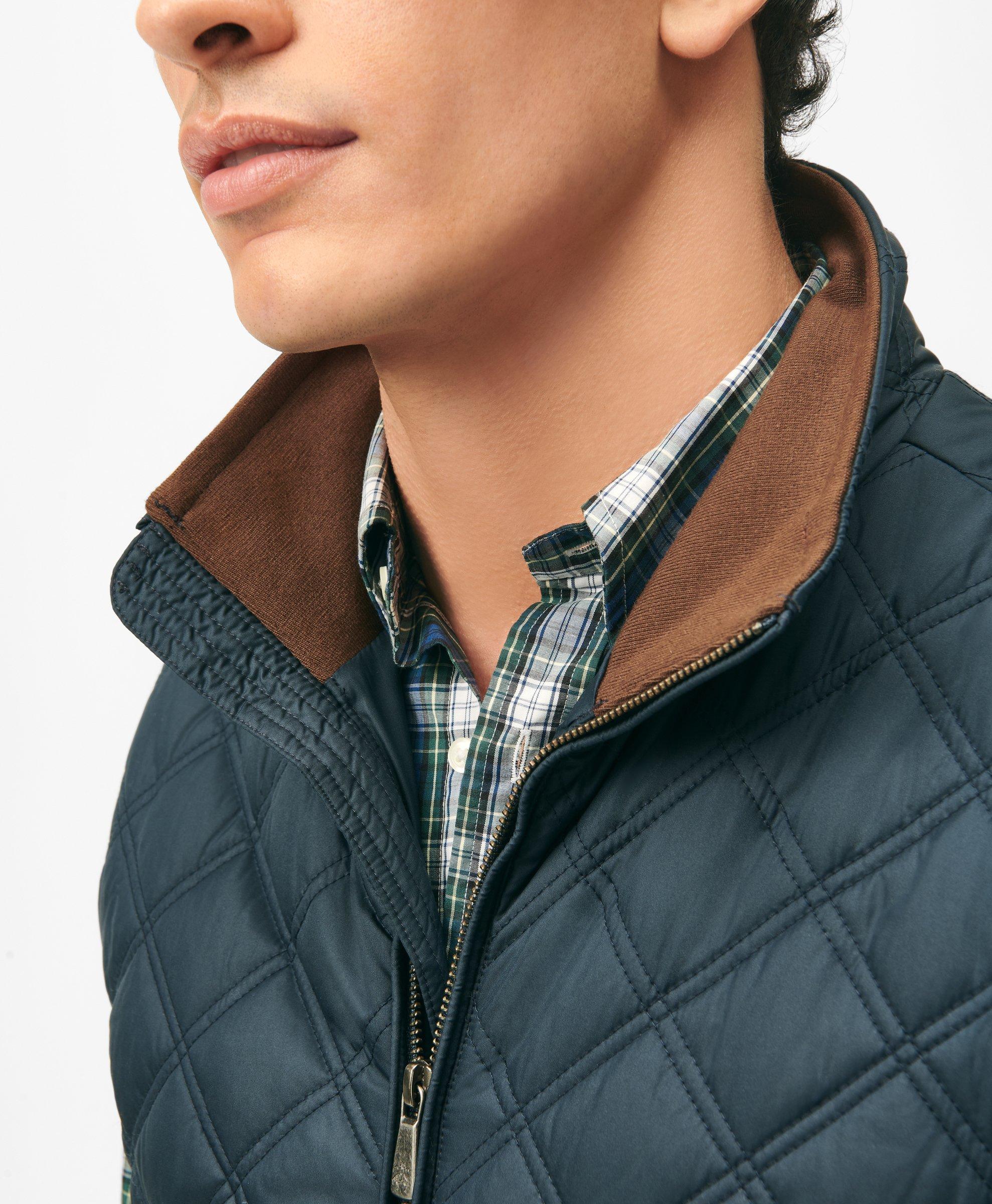 Mens diamond deals quilted vest