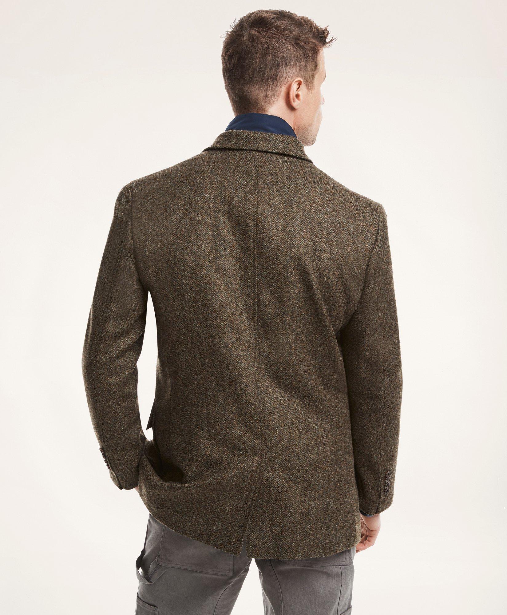 brooks brothers tweed jacket mens