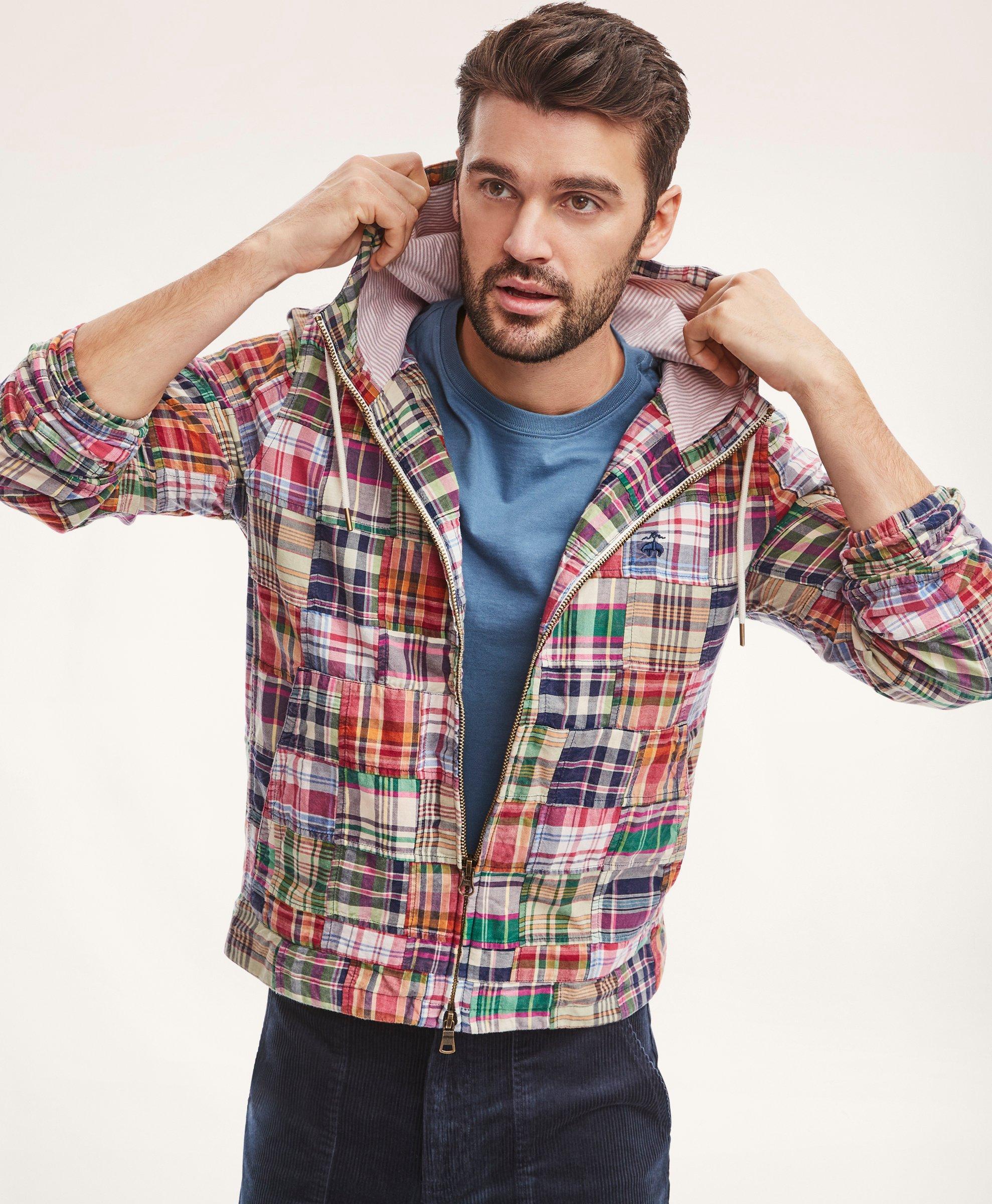 Patchwork Madras Windbreaker