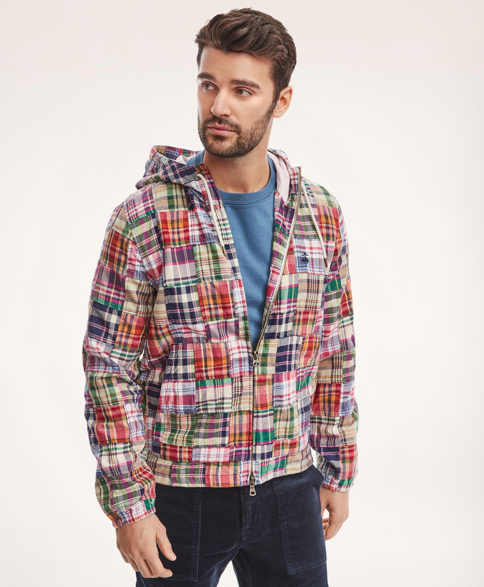 Patchwork Madras Windbreaker