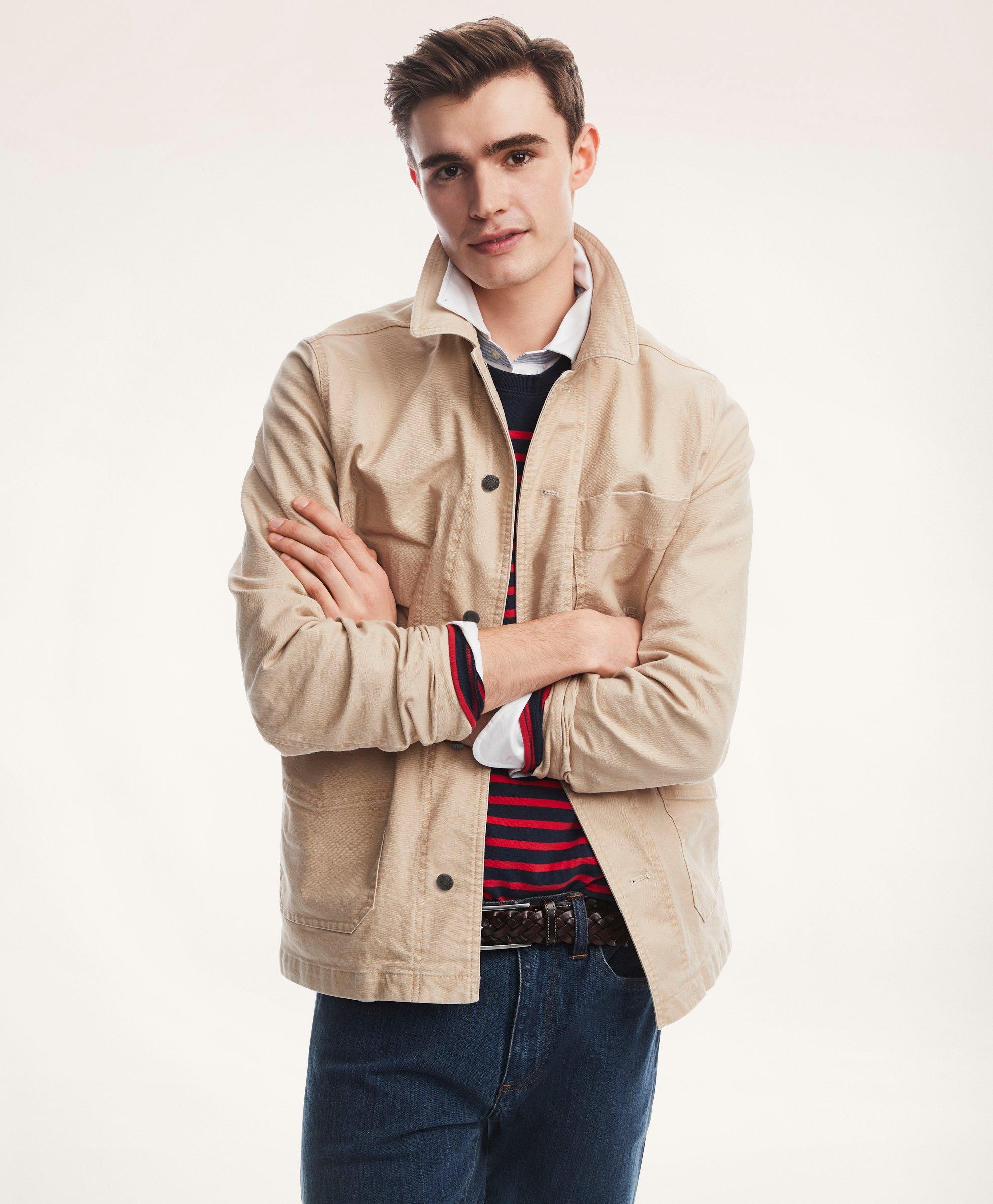 Mix Canvas Leather Bomber - Men - Ready-to-Wear