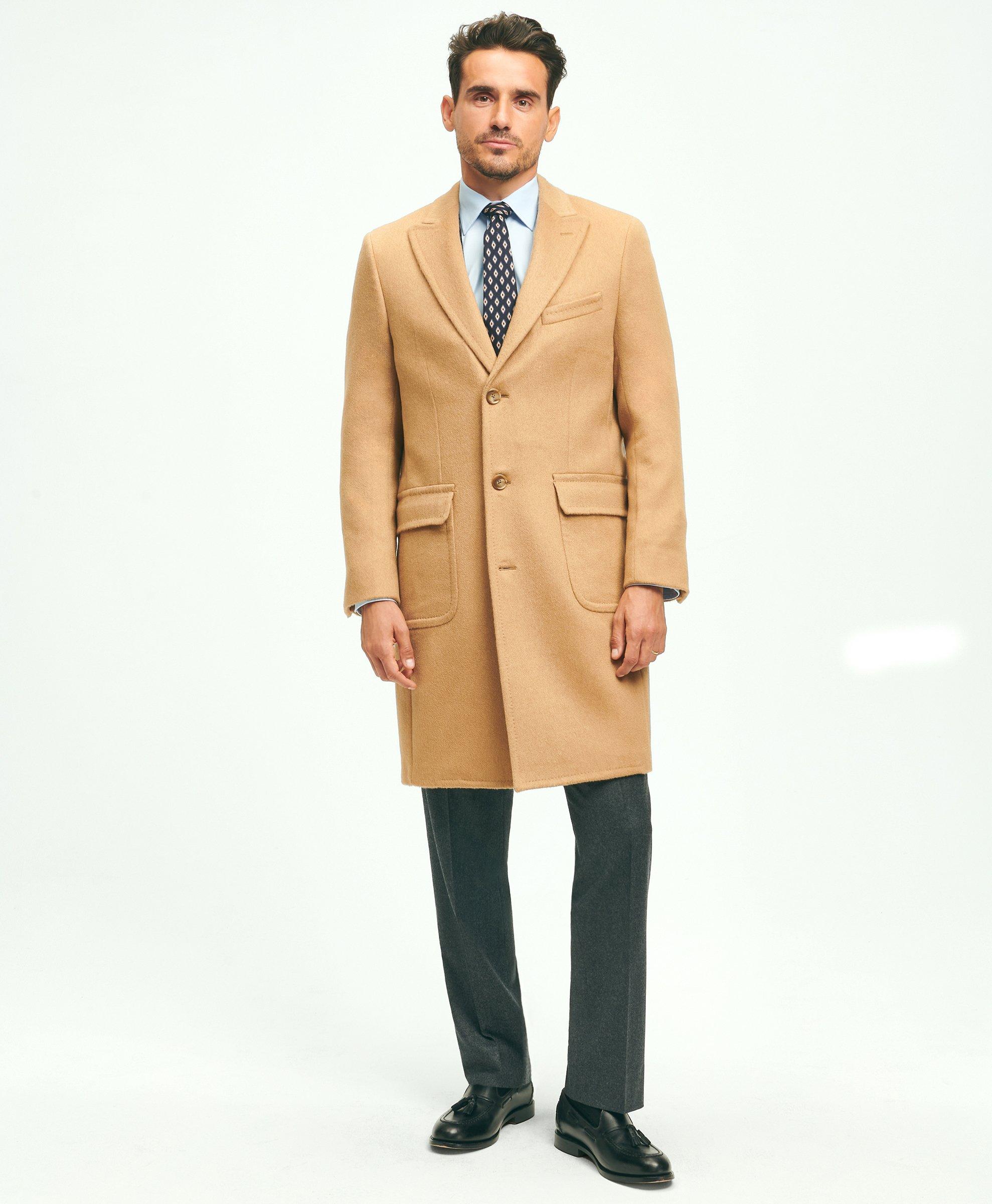 Mens short clearance camel coat