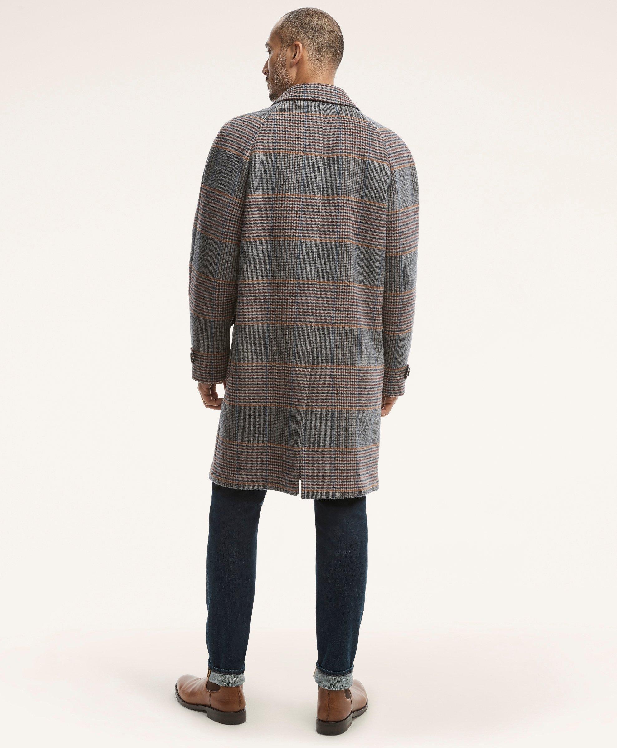 Wool Blend Balmacaan Coat