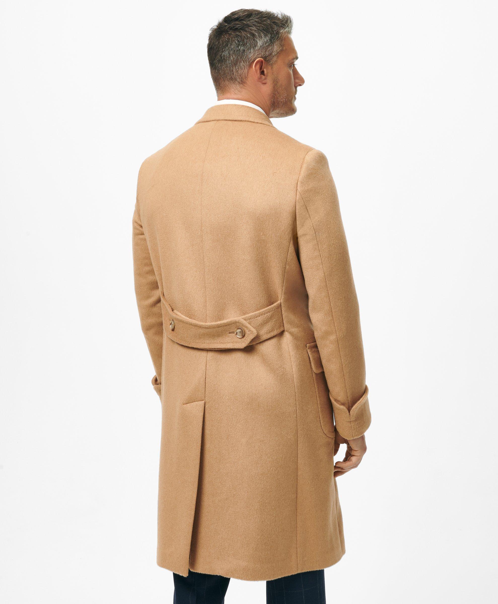 Camel Hair Peak Lapel Coat