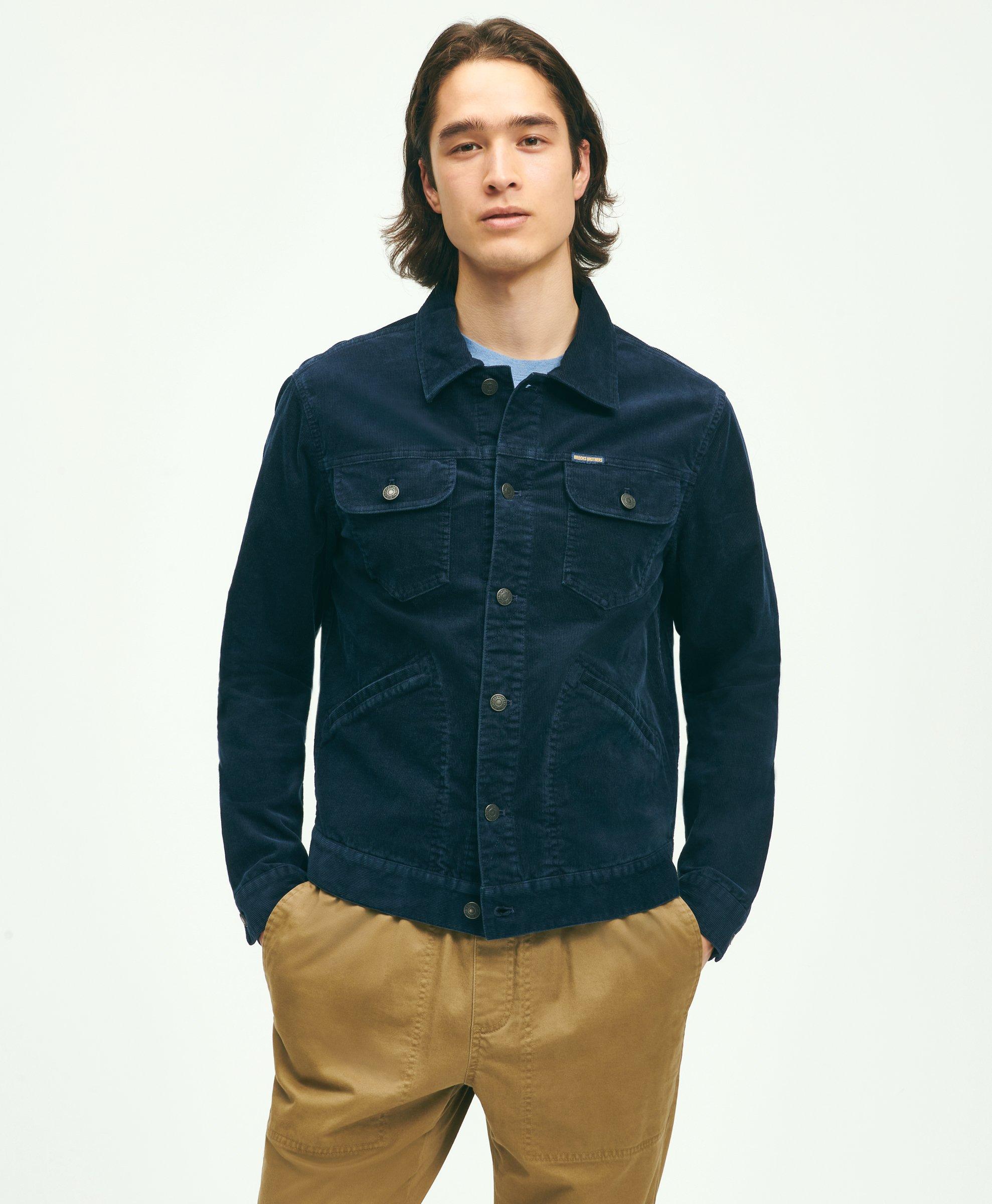 Medium Wale Corduroy Trucker Jacket, image 2