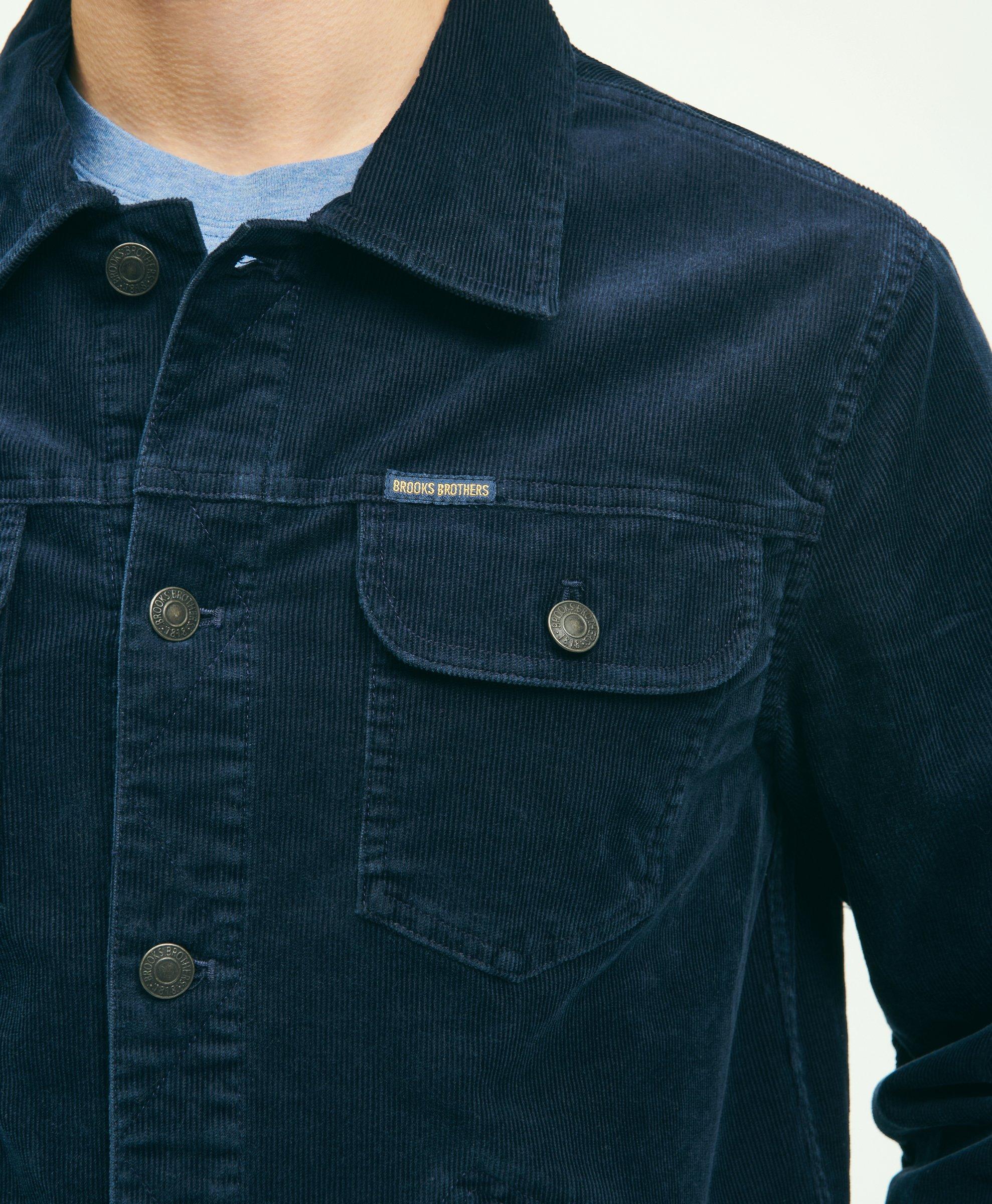 Medium Wale Corduroy Trucker Jacket, image 5