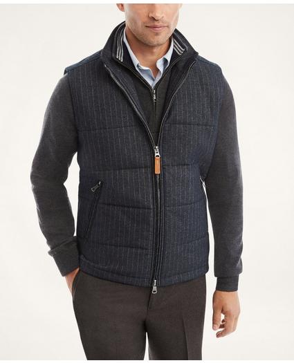 Paddock Quilted Pinstripe Vest, image 1