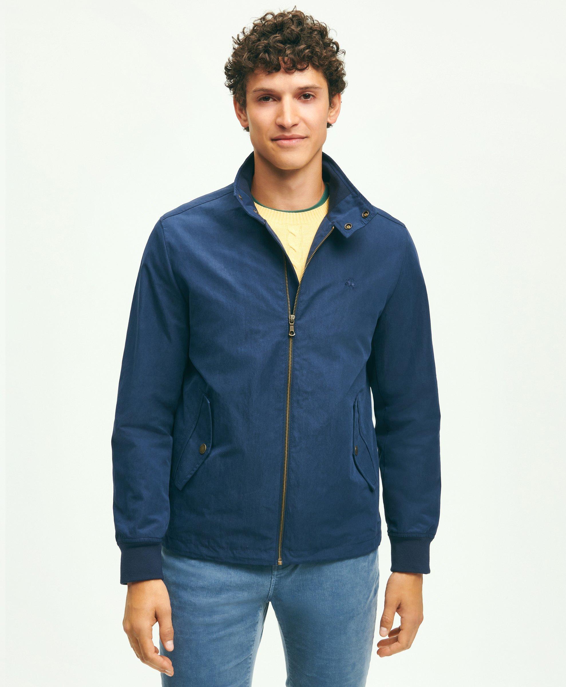 Cotton Blend Harrington Jacket