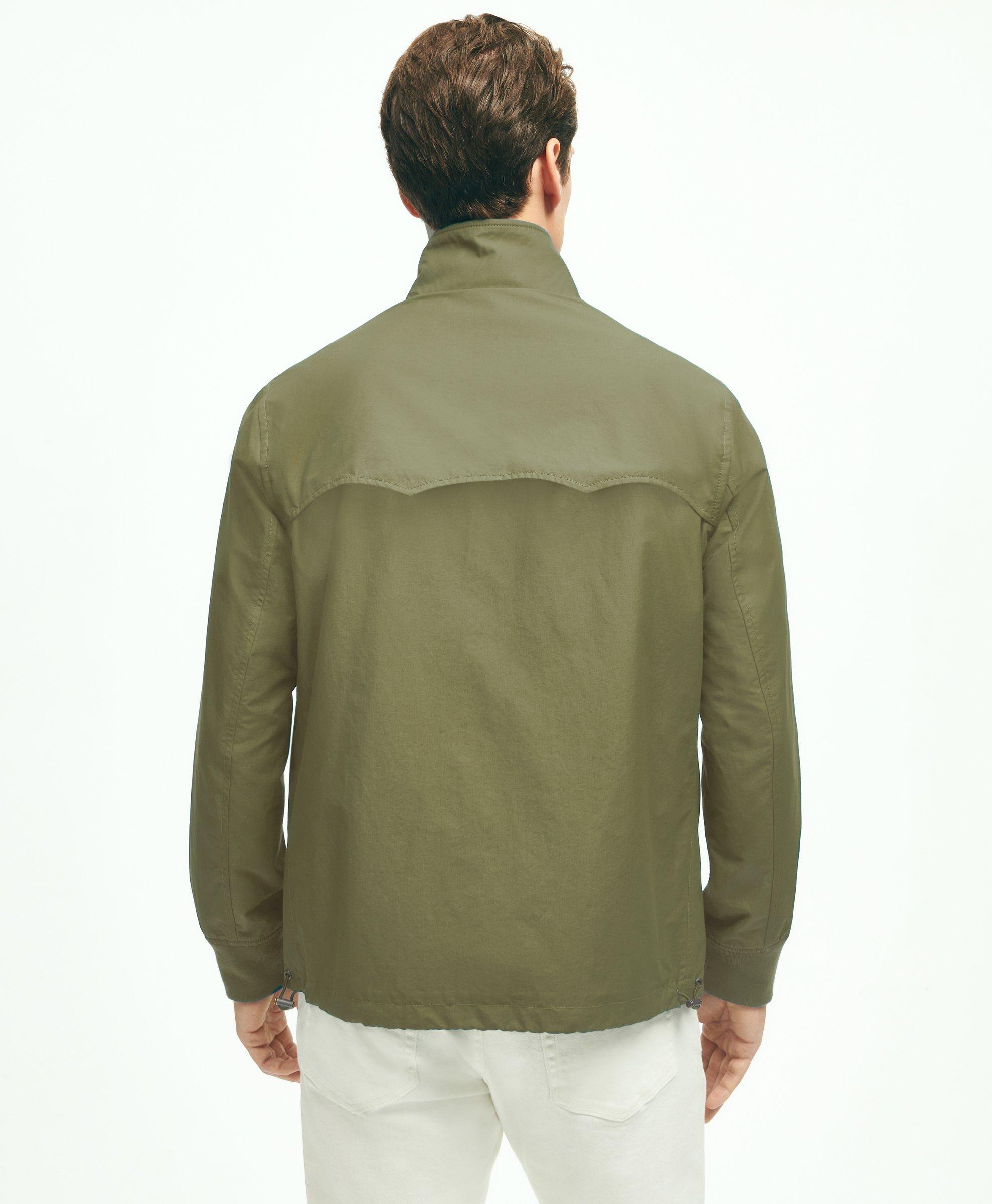 Cotton Blend Harrington Jacket, image 2