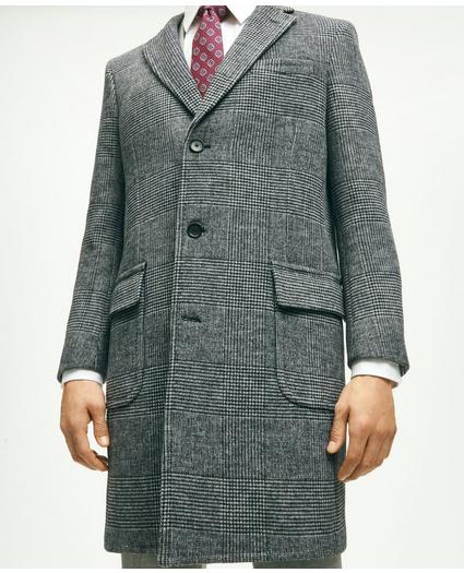 Wool Blend Double-Faced Glen Plaid Overcoat, image 6