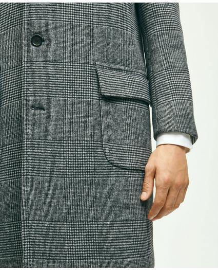Wool Blend Double-Faced Glen Plaid Overcoat, image 7
