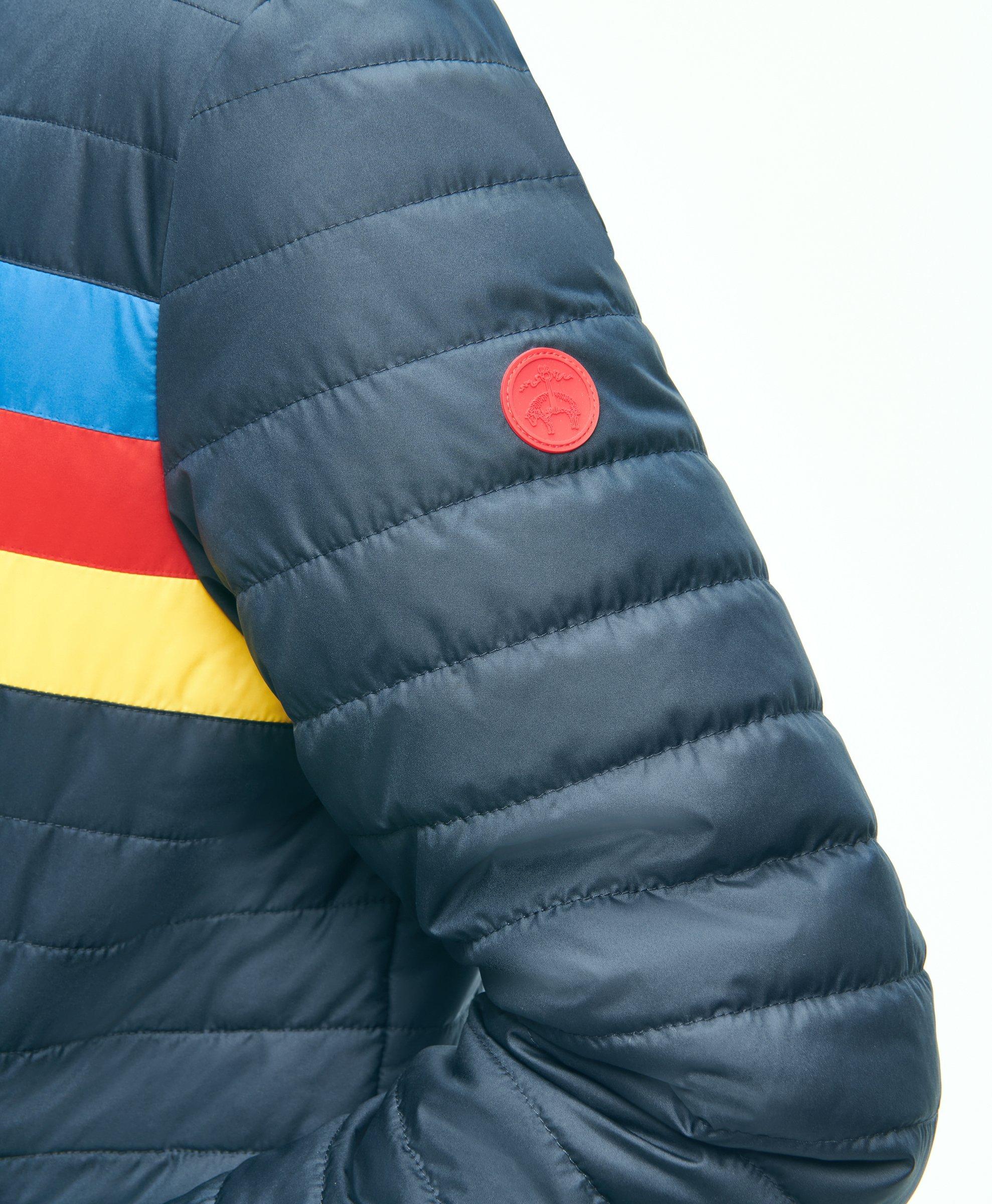 Reversible Racer Stripe Puffer Jacket