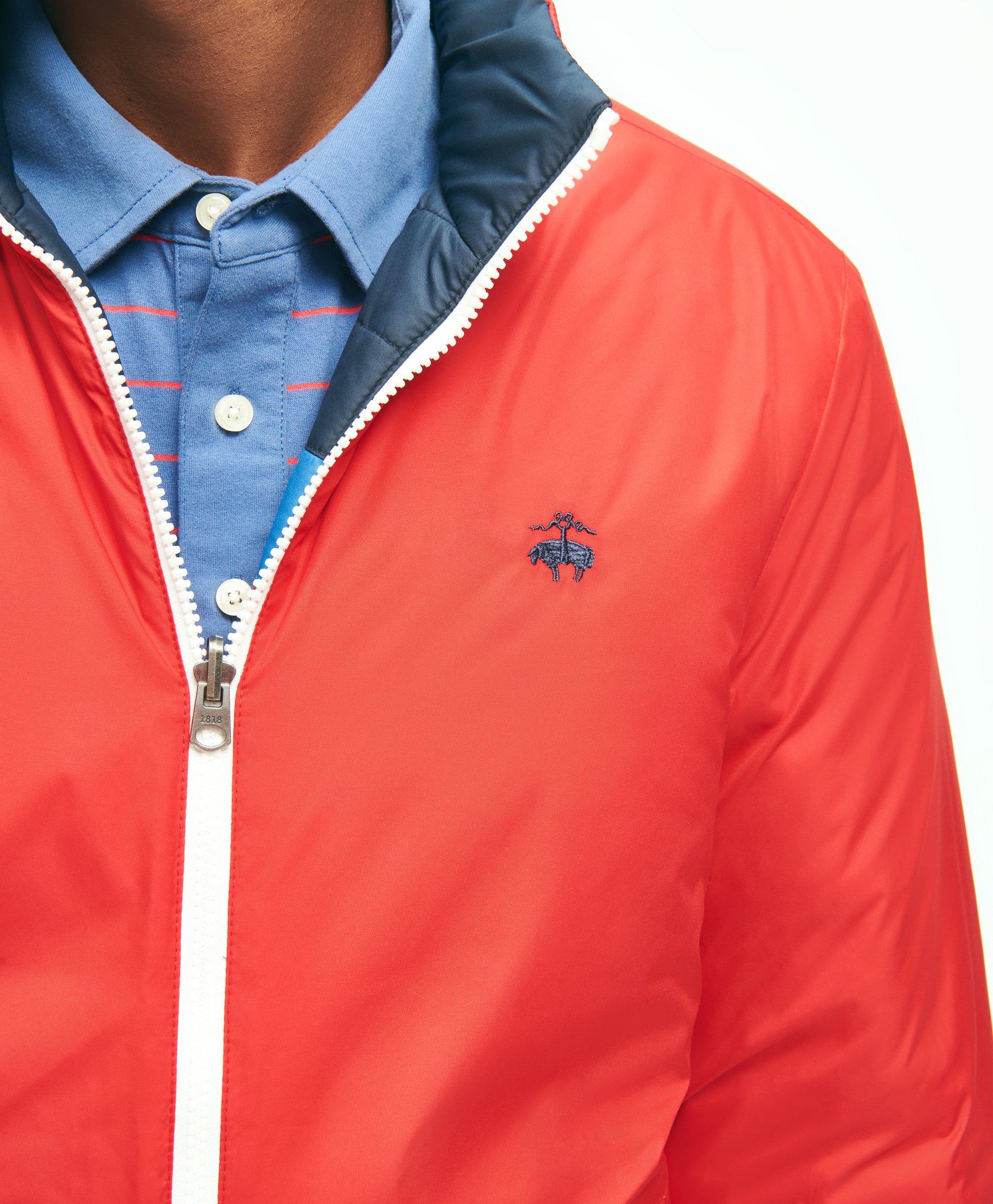 Reversible Racer Stripe Puffer Jacket
