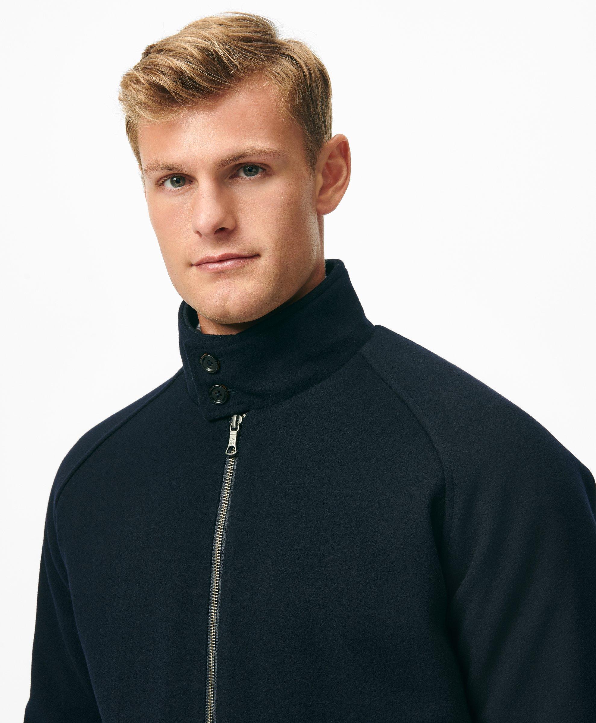 Brooks brothers fur collar wool bomber sales