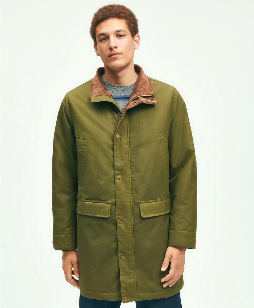 Cotton Hooded Waxed Parka, image 3