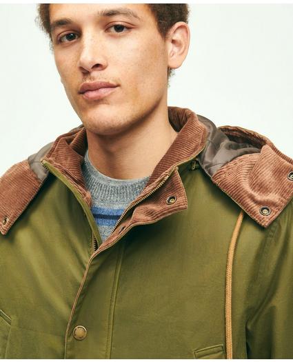 Cotton Hooded Waxed Parka, image 4