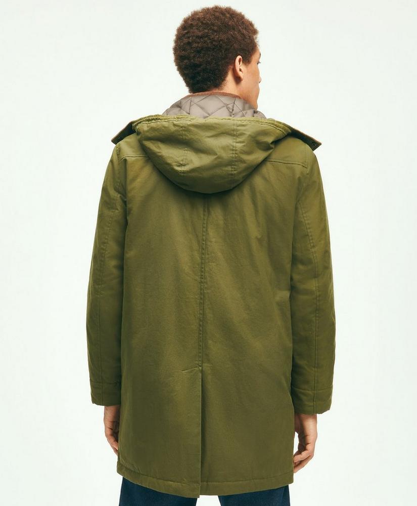 Cotton Hooded Waxed Parka, image 5