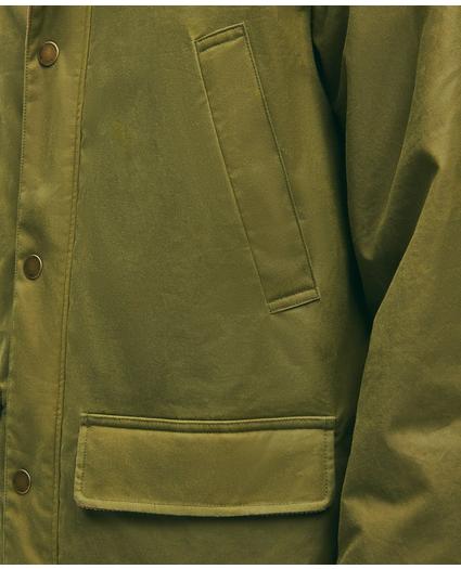 Cotton Hooded Waxed Parka, image 9