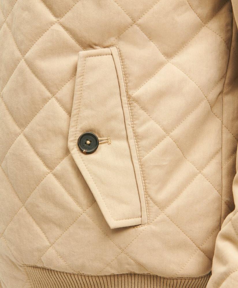 Cotton Blend Hooded Quilted Bomber Jacket, image 5