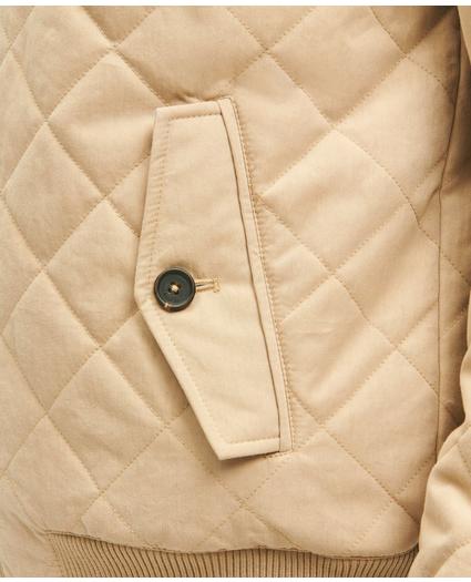 Cotton Blend Hooded Quilted Bomber Jacket, image 5