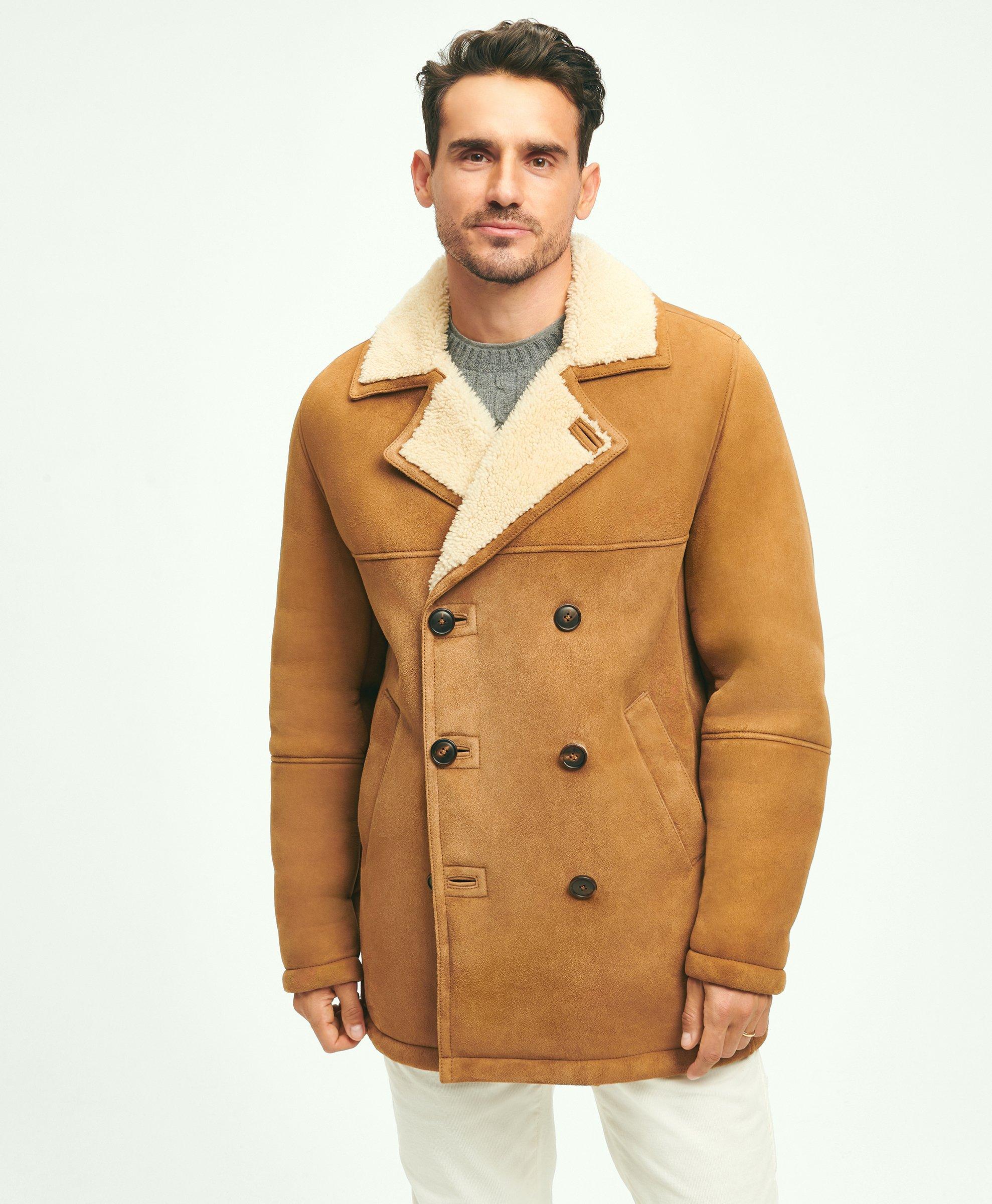 Brooks brothers 2025 shearling coat