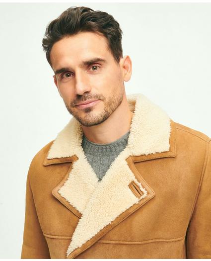 Shearling Double-Breasted Coat, image 5