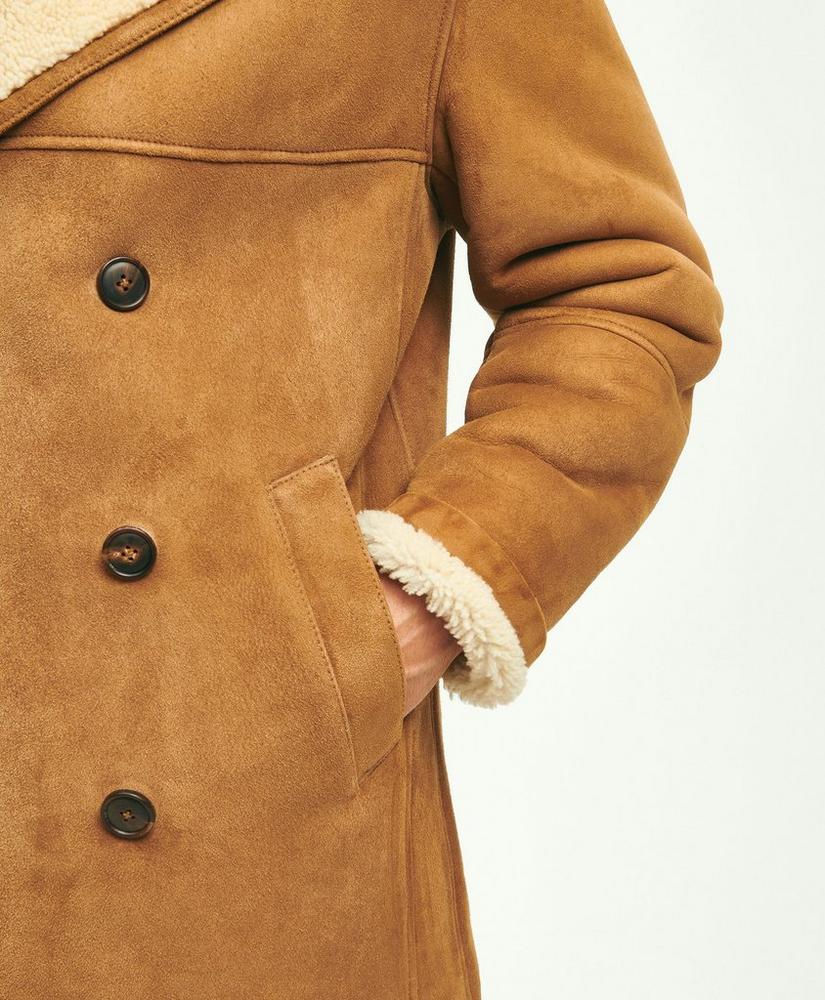 Shearling Double-Breasted Coat, image 6
