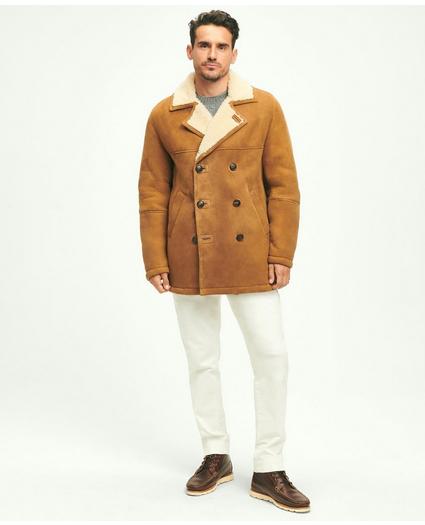 Shearling Double-Breasted Coat, image 7