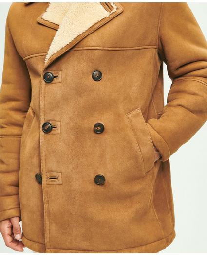 Shearling Double-Breasted Coat, image 8