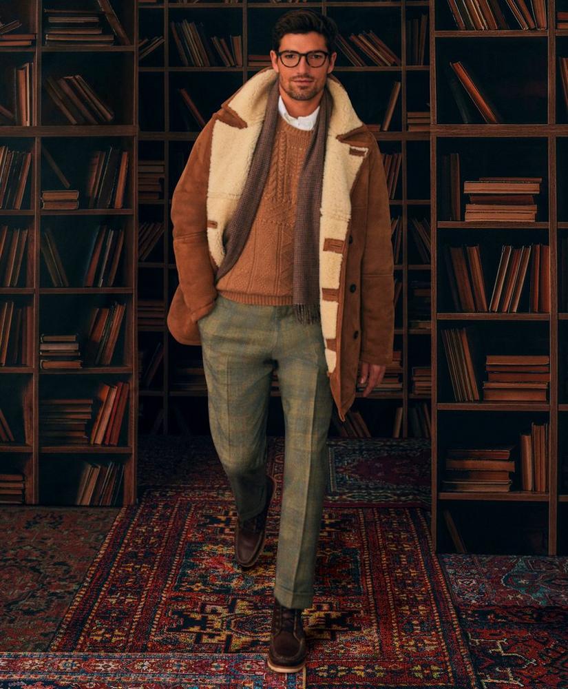 Shearling Double-Breasted Coat, image 2