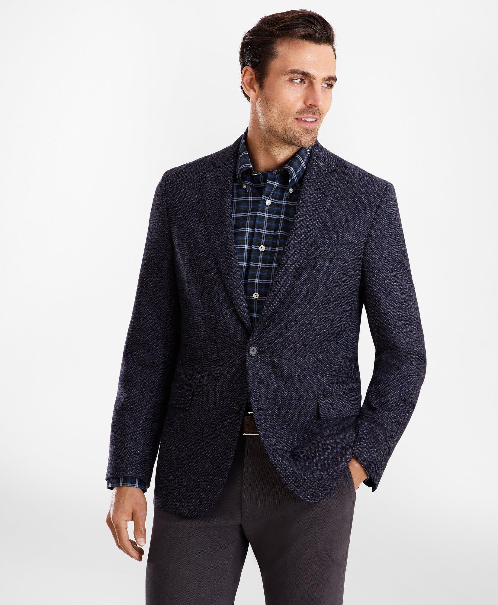 Regent Fit Herringbone Sport Coat