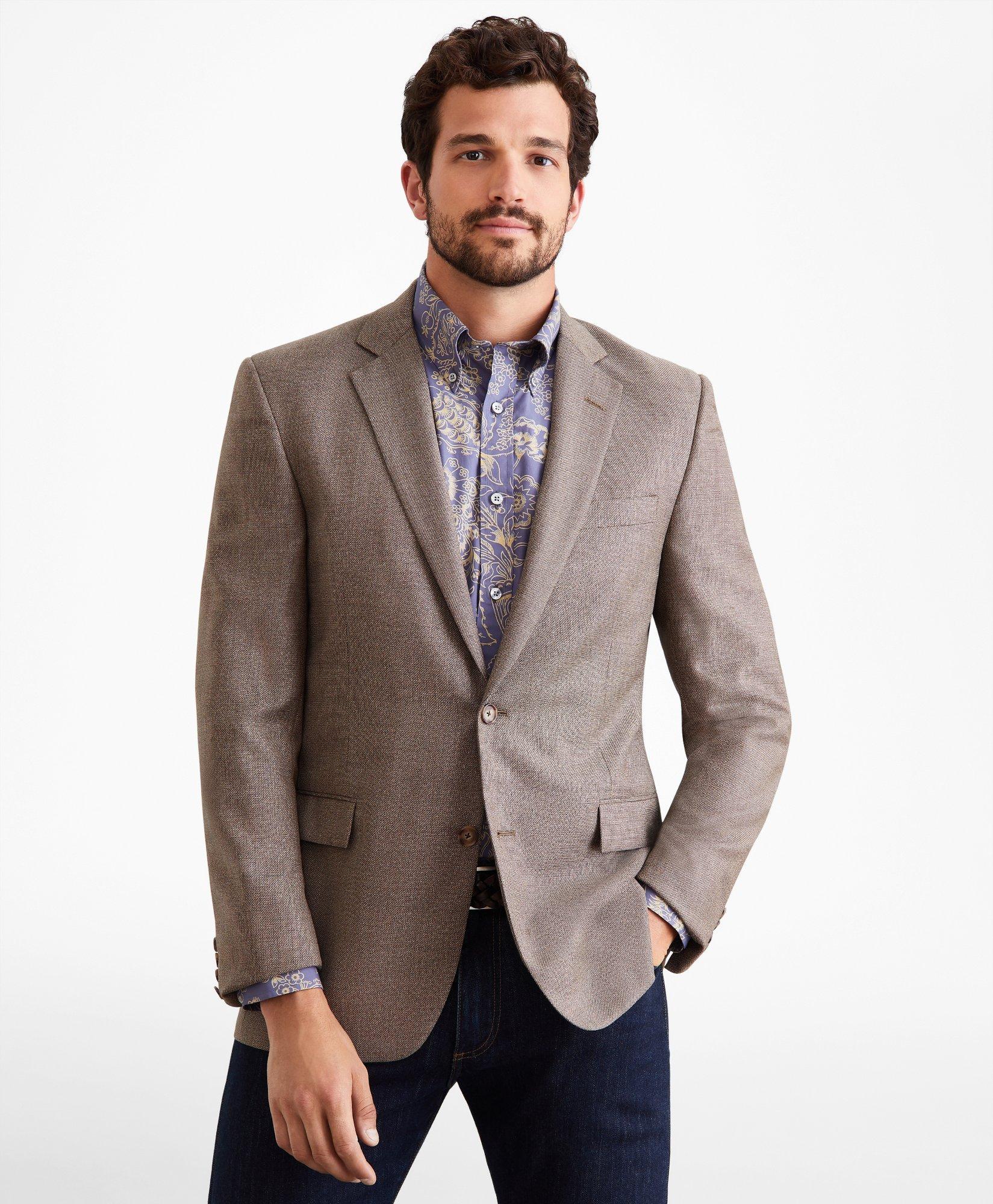 Regent Regular Fit Hopsack Sport Coat